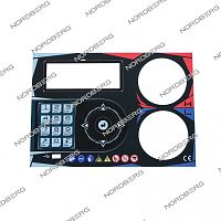 nordberg запчасть панель центральная (наклейка) для nf22l 