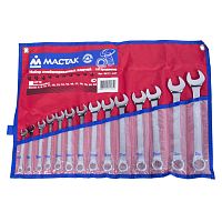 МАСТАК Набор комбинированных ключей, 8-24 мм, 14 предметов МАСТАК 0211-14P