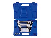 KING TONY Набор комбинированных трещоточных ключей, 8-19 мм, кейс, 13 предметов KING TONY 13013MR