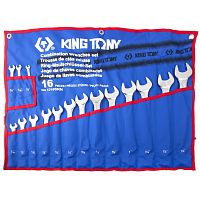 KING TONY Набор комбинированных ключей, 1/4"-1&1/4", 16 предметов KING TONY 1216SRN