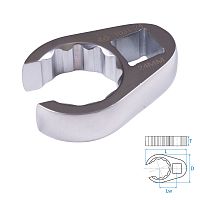 KING TONY Ключ разрезной (воронья лапка) 24 мм, 1/2" KING TONY 1031-24R